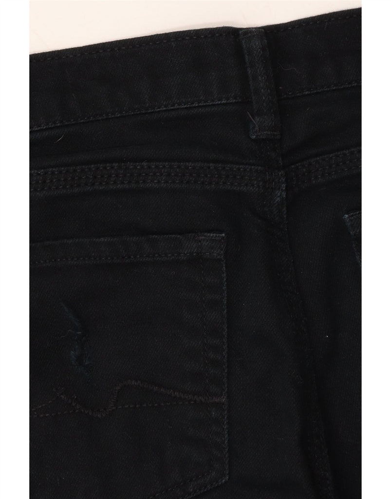 7 FOR ALL MANKIND Womens Slimmy Slim Jeans UK 10 Small W28 L26 Black Vintage 7 For All Mankind and Second-Hand 7 For All Mankind from Messina Hembry 