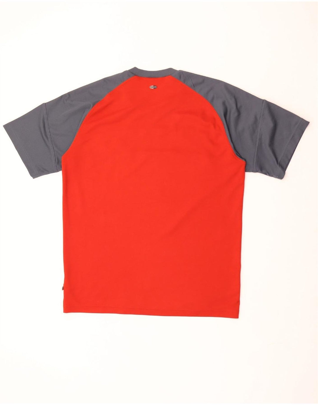 ADIDAS Mens T-Shirt Top UK 42/44 Large Red Colourblock Polyester