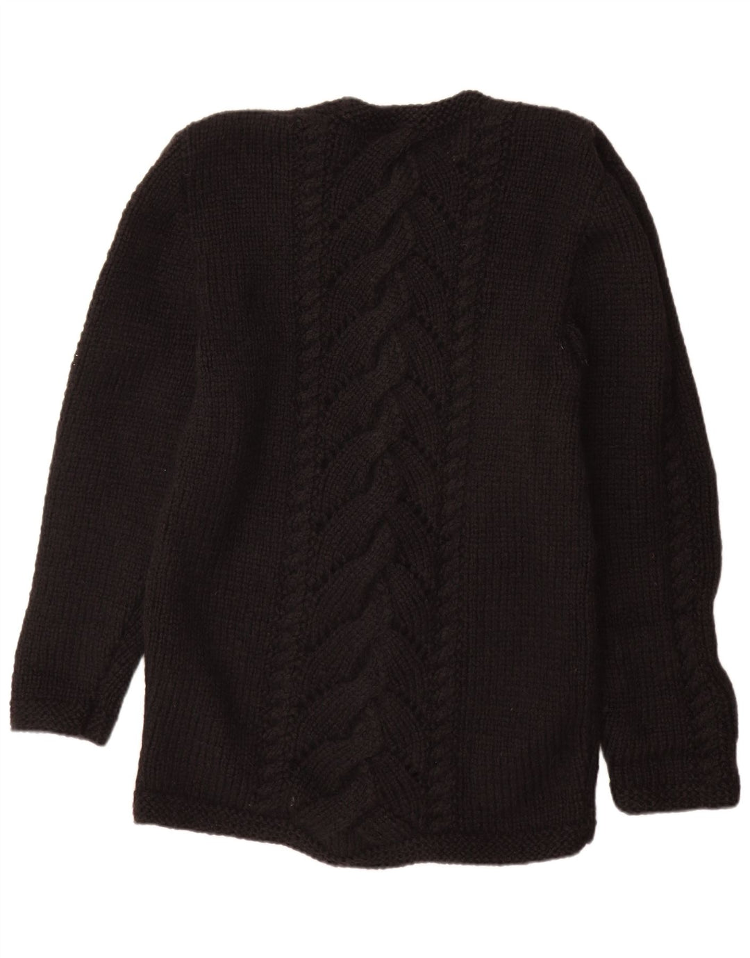 Vintage Womens Jumper Dress UK 16 Large Black
