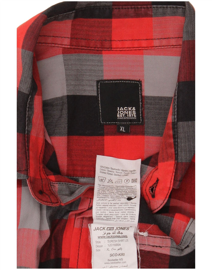 Jack & Jones Mens Shirt XL Multicoloured Check Cotton