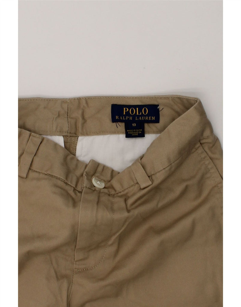 POLO RALPH LAUREN Boys Chino Shorts 9-10 Years W28 Khaki Cotton | Vintage Polo Ralph Lauren | Thrift | Second-Hand Polo Ralph Lauren | Used Clothing | Messina Hembry 