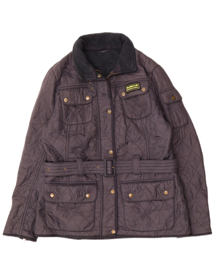 Barbour Womens Quilted Jacket UK 14 Large Navy Blue