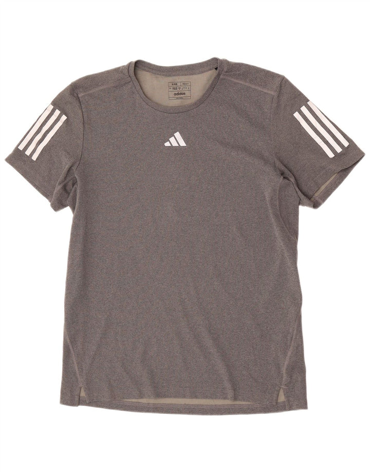 Adidas Mens Aeroready Regular Fit T-Shirt Top Large Grey Polyester