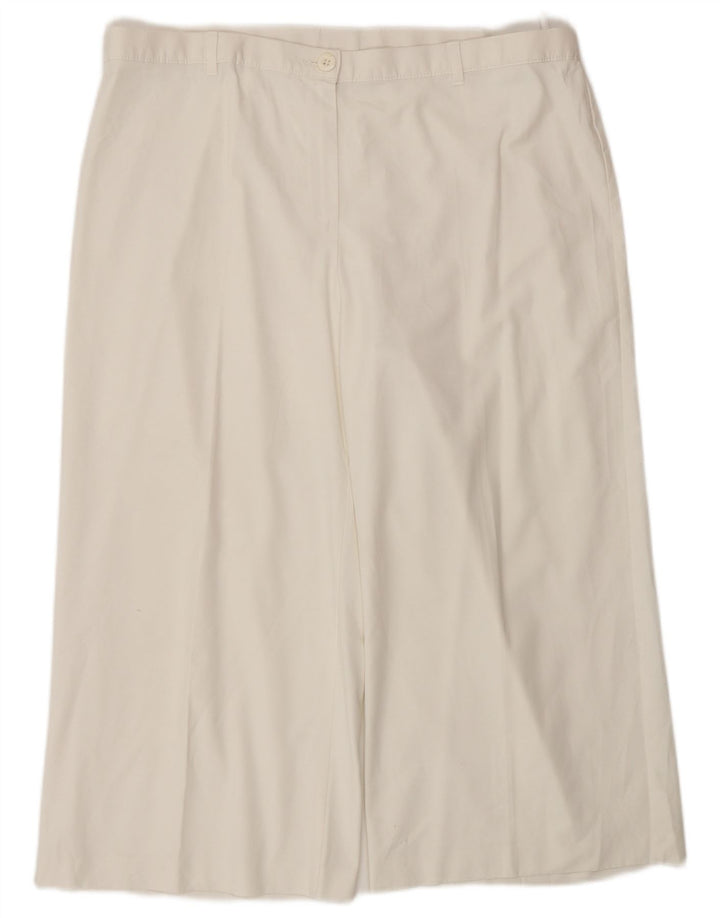 Marks & Spencer Womens High Waist Capri Trousers W38 L22 White