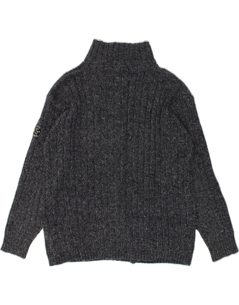 INVICTA Mens Cardigan Sweater Small Grey Cotton | Vintage Invicta | Thrift | Second-Hand Invicta | Used Clothing | Messina Hembry 