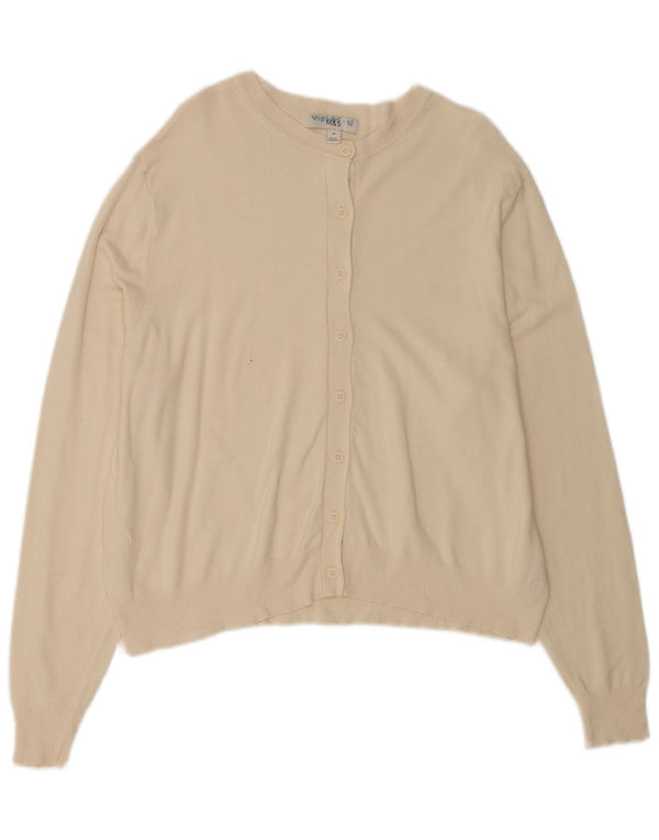 Marks & Spencer Womens Cardigan Sweater UK 18 XL Beige Viscose