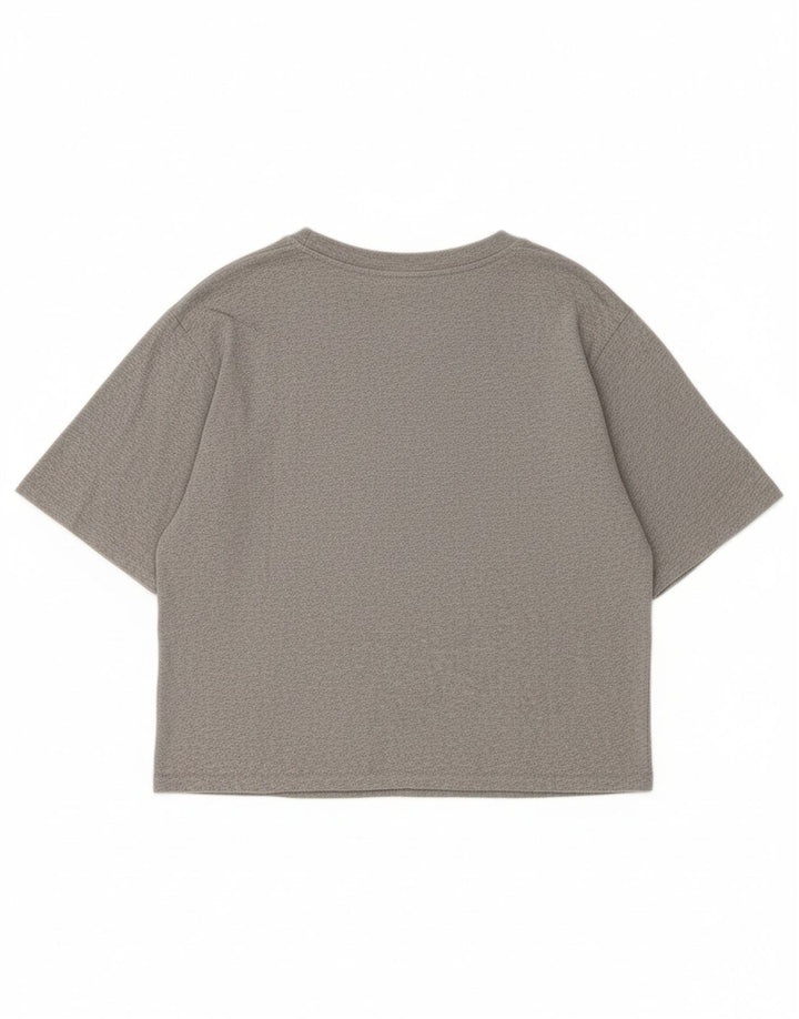 LEVI'S Womens Oversized Graphic T-Shirt Top UK 10 Small Grey Cotton