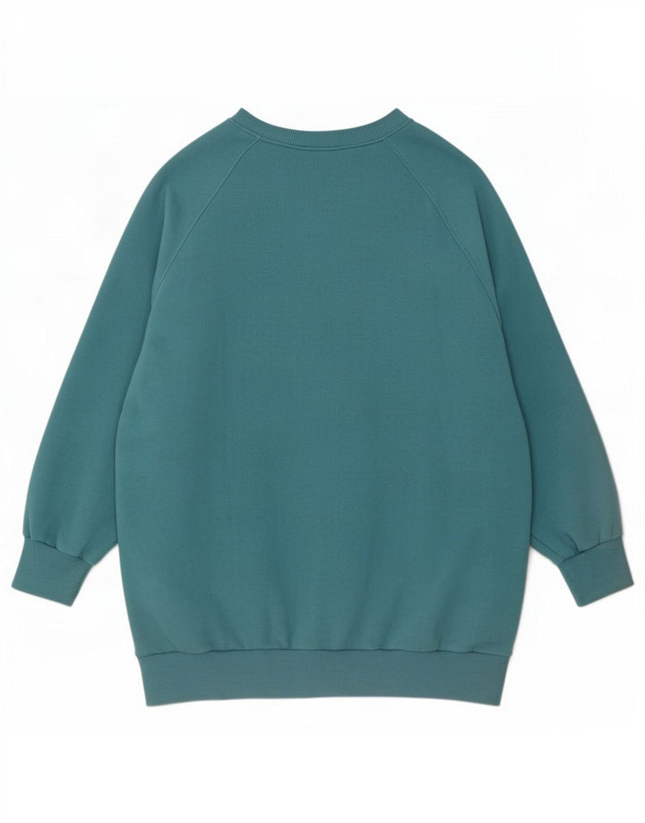 Zara Womens Oversized Sweatshirt Jumper UK 14 Medium Blue