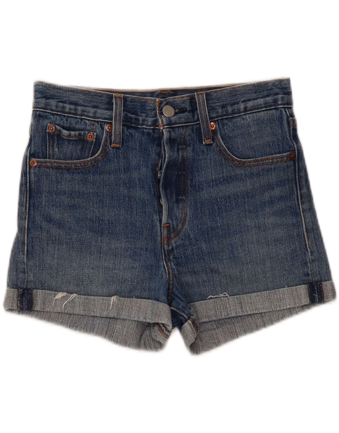 Levi's Womens Denim Shorts W26 Small Blue Cotton