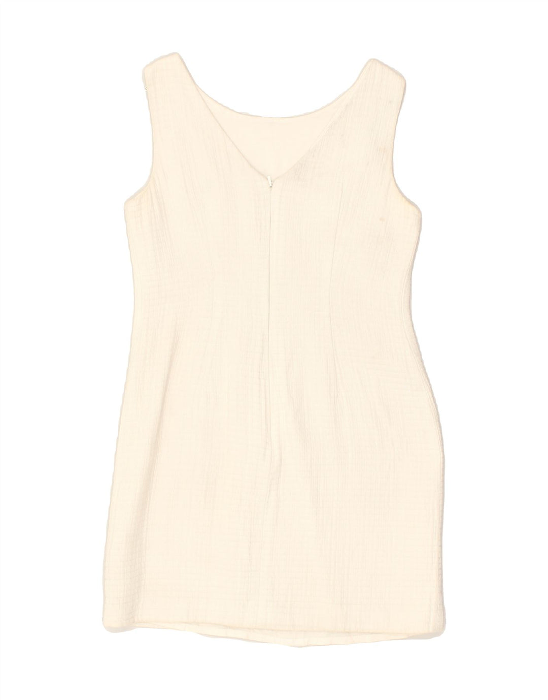 BANANA REPUBLIC Womens Petite Sleeveless Sheath Dress US 0 XS Off White | Vintage Banana Republic | Thrift | Second-Hand Banana Republic | Used Clothing | Messina Hembry 