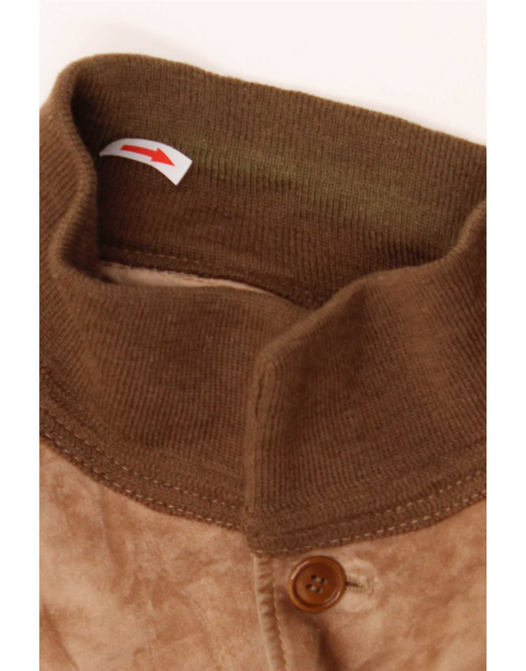 Vintage Mens Suede Jacket UK 38 Medium Brown