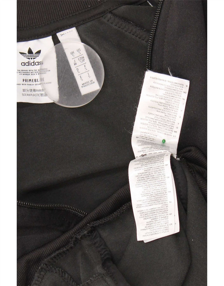 Adidas Mens Tracksuit Top Jacket Small Black Polyester