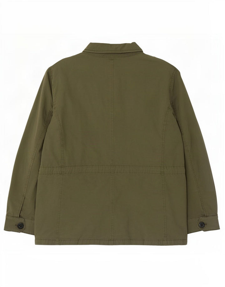 Marks & Spencer Womens Oversized Utility Jacket UK 16 Large Khaki Cotton