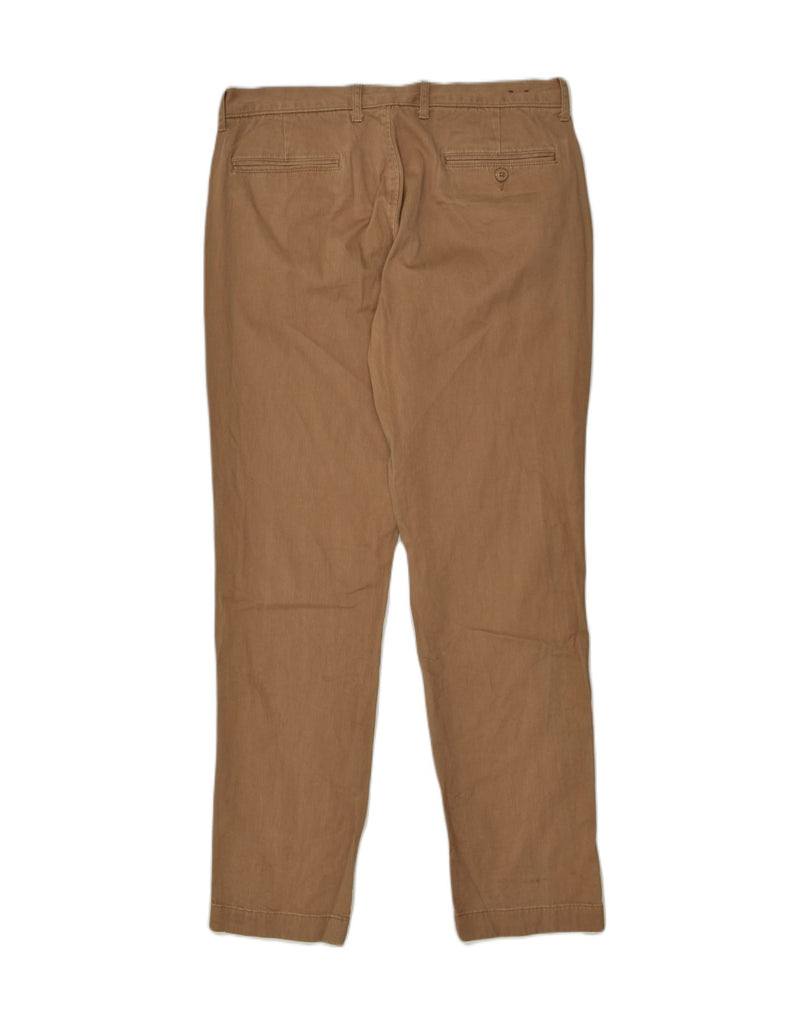 J. CREW Mens Slim Chino Trousers W32 L32 Brown Cotton | Vintage J. Crew | Thrift | Second-Hand J. Crew | Used Clothing | Messina Hembry 