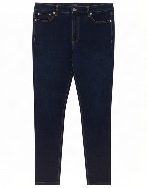 Ralph Lauren Womens Skinny Jeans US 10 Large W32 L27 Navy Blue Cotton