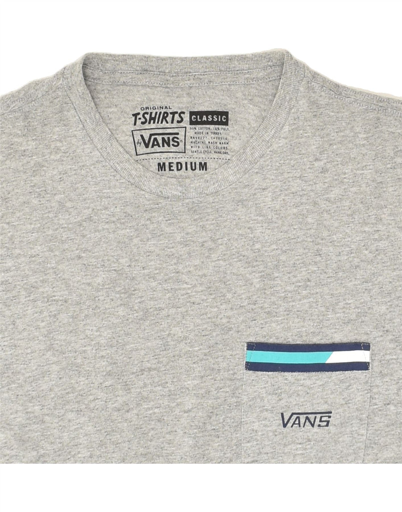 VANS Mens Classic Fit T-Shirt Top Medium Grey Cotton | Vintage Vans | Thrift | Second-Hand Vans | Used Clothing | Messina Hembry 