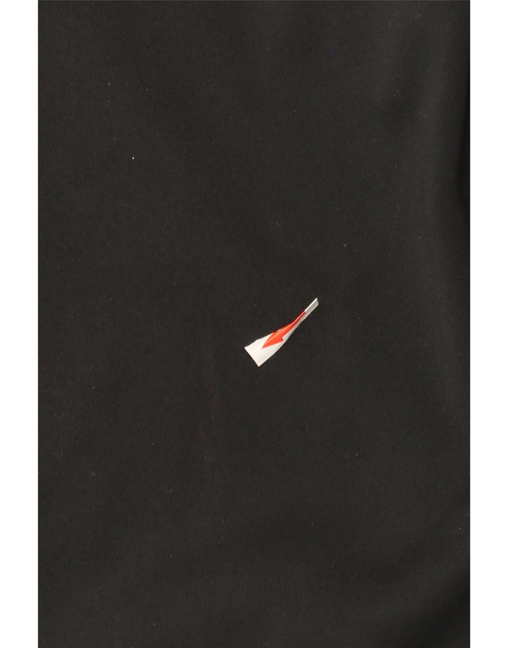 Nike Mens Dri Fit Zip Hoodie Sweater Small Black Polyester