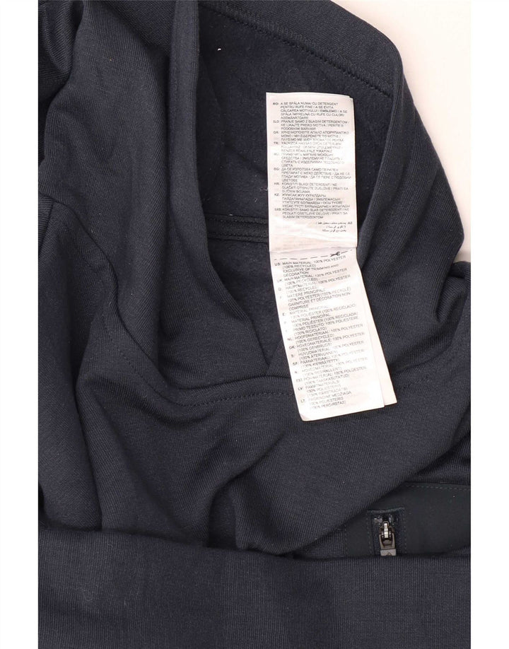 Adidas Mens Hoodie Jumper Large Navy Blue Polyester