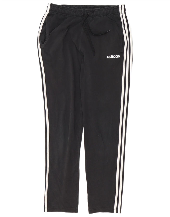 Adidas Mens Tracksuit Trousers Medium  Black Cotton