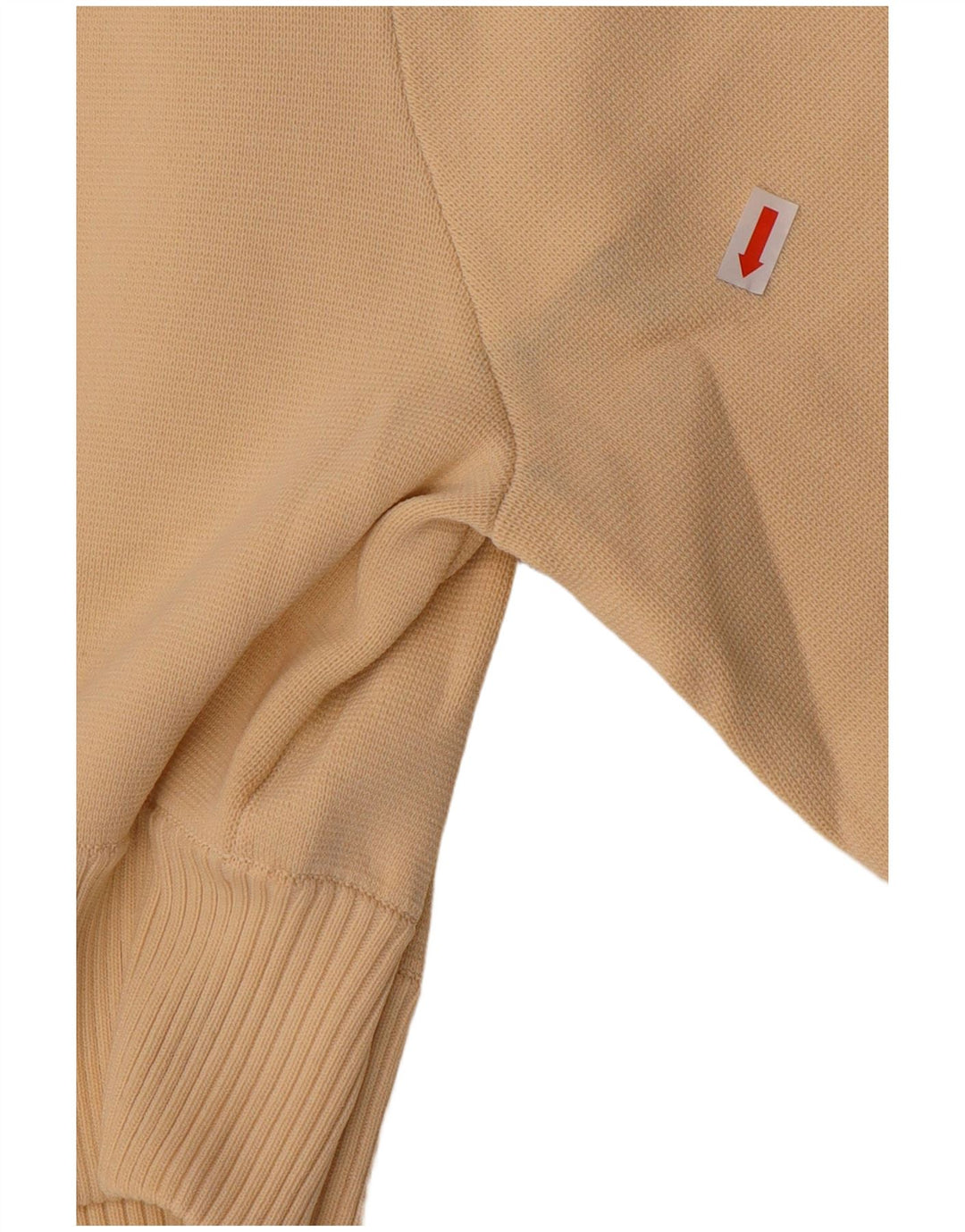 Zara Womens Crop Cardigan Sweater UK 10 Small Beige Polyamide