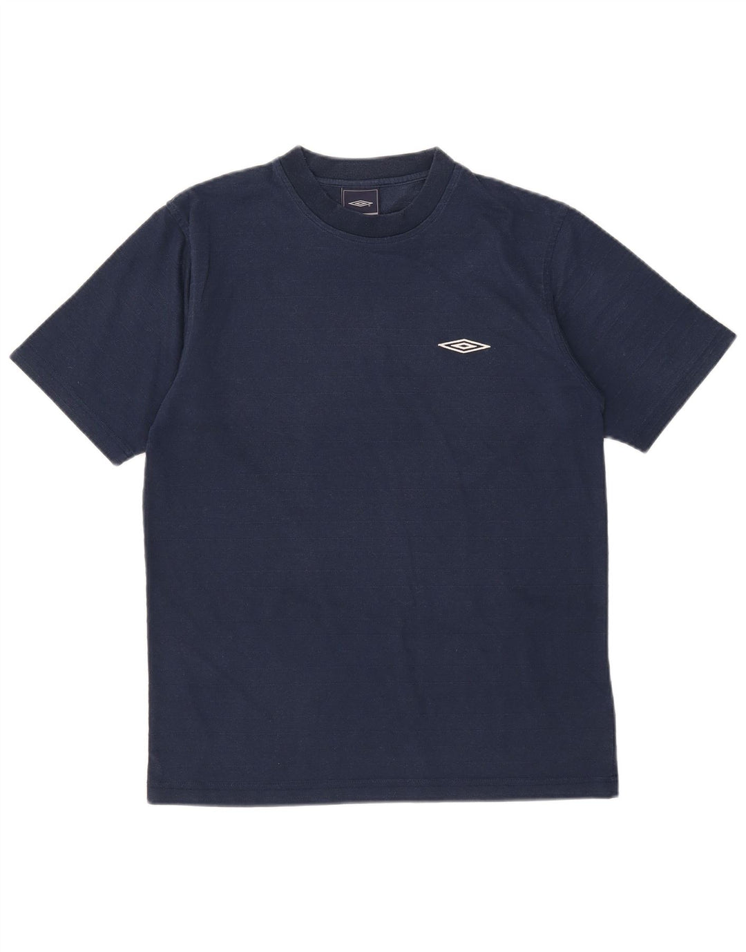 Umbro Mens T-Shirt Top Medium Navy Blue Polyester