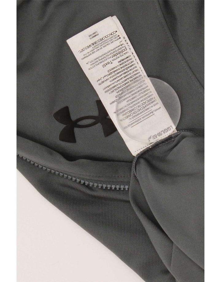 Under Armour Mens Tracksuit Top Jacket Large Grey Colourblock Polyester