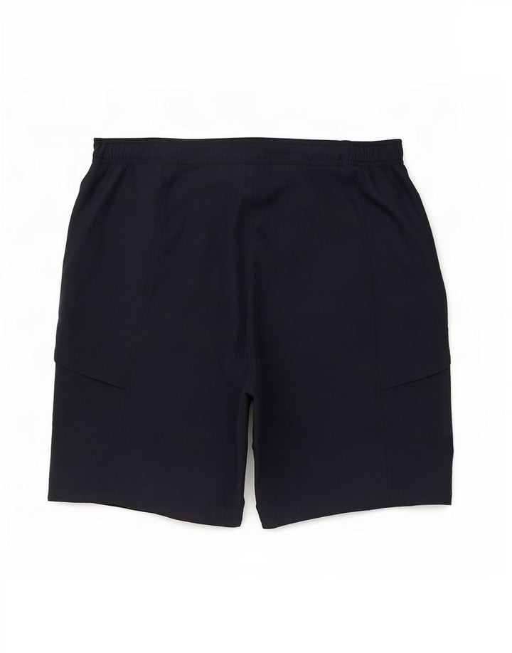 Asics Mens Casual Shorts XL W36 Navy Blue Polyester