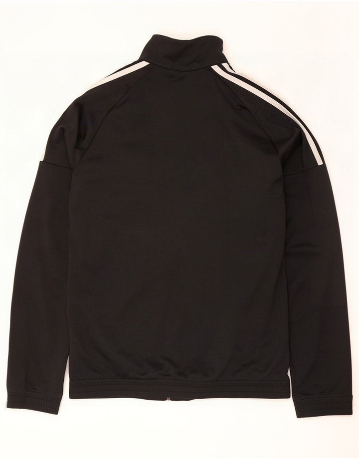 Adidas Mens Tracksuit Top Jacket UK 38/40 Medium Black Polyester