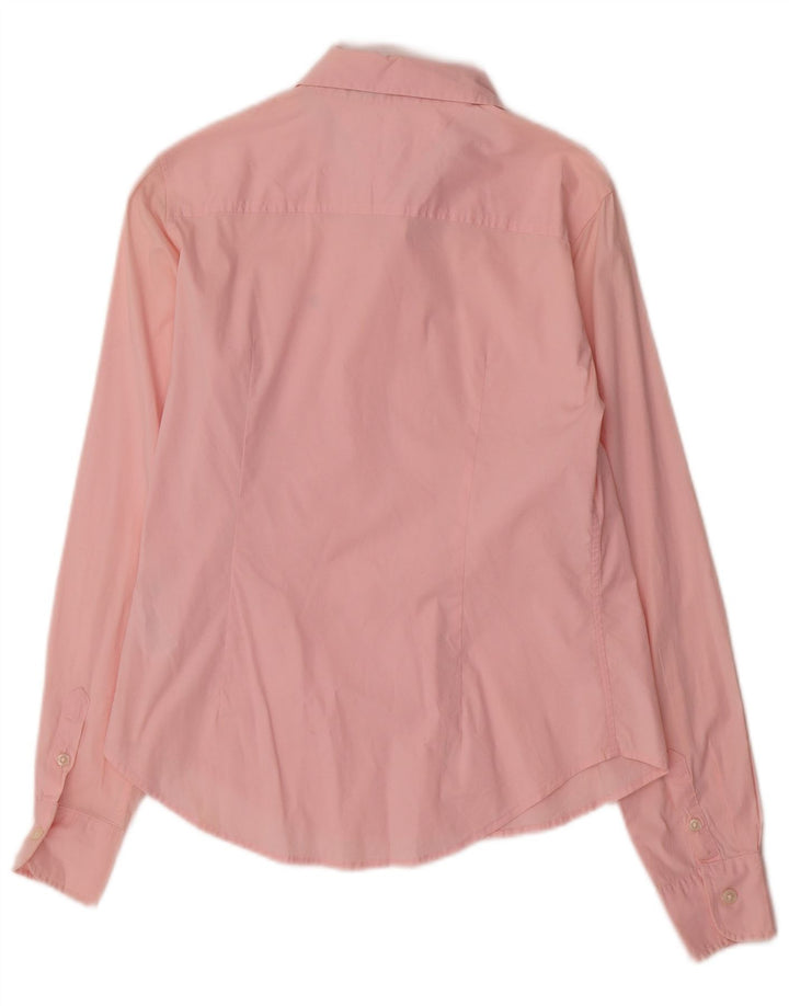 Tommy Hilfiger Womens Shirt US 8 Medium Pink Cotton