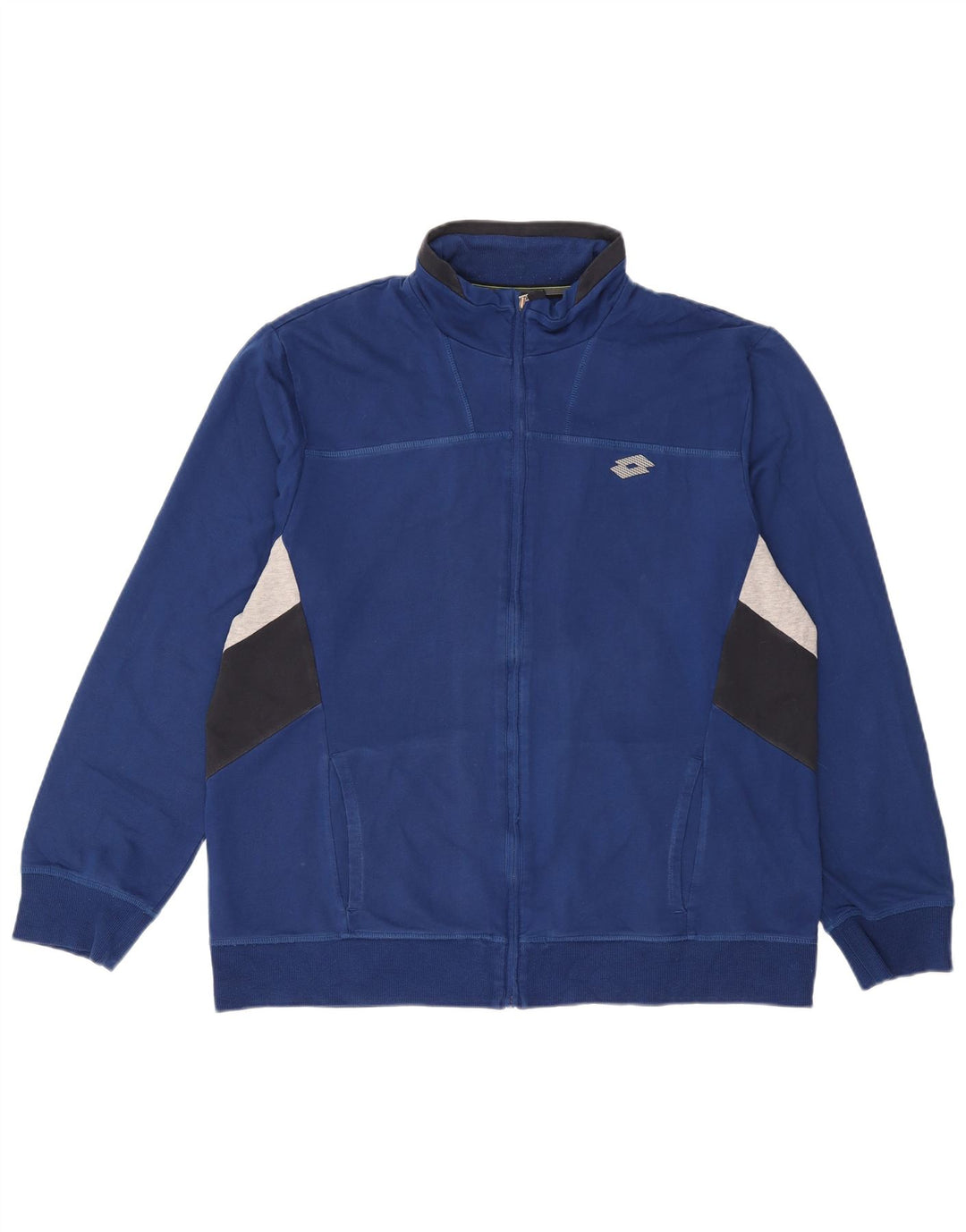 Lotto Mens Tracksuit Top Jacket XL Blue Colourblock