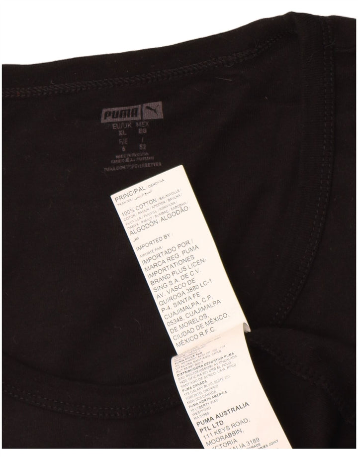 Puma Mens Vest Top XL Black Cotton