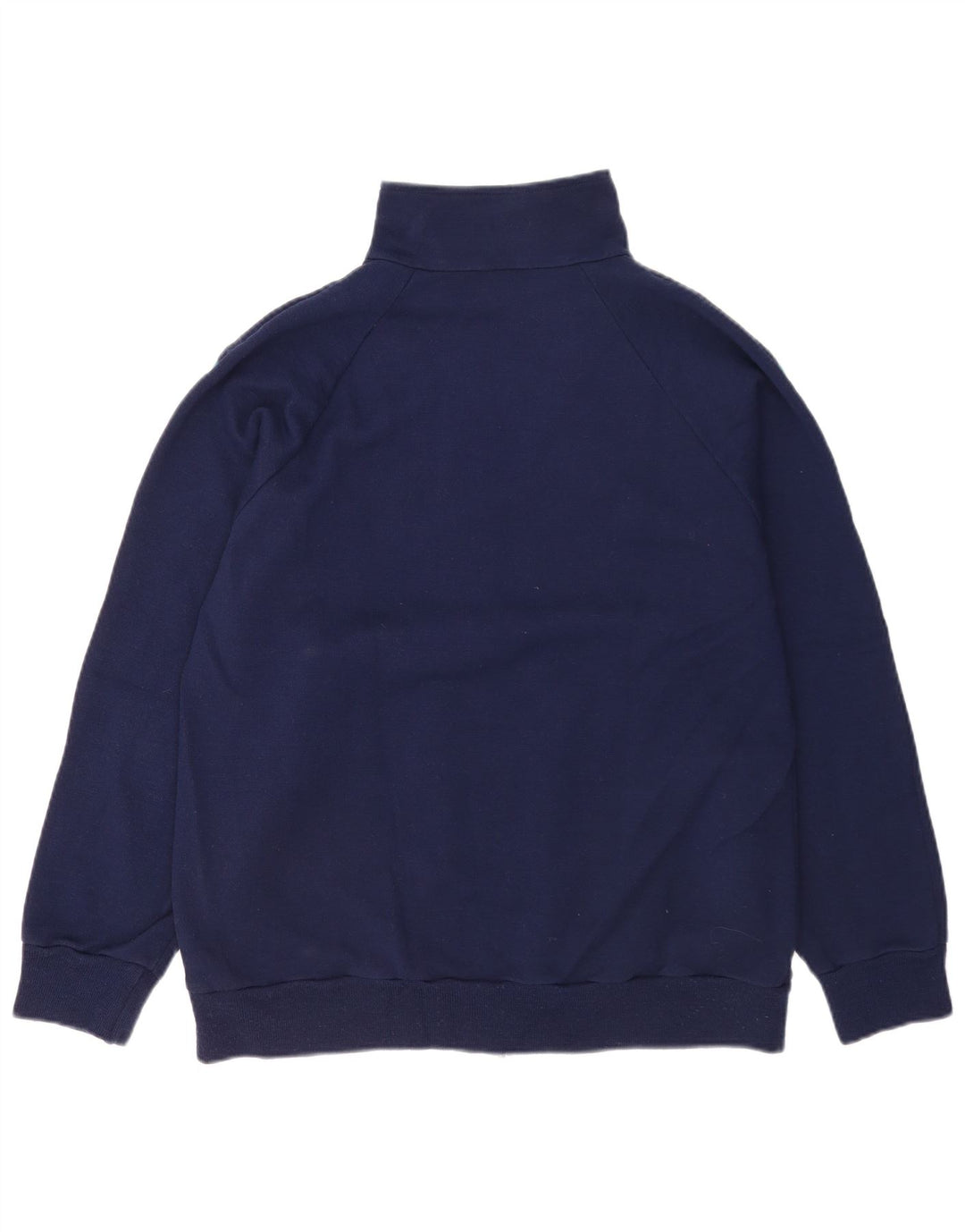 Vintage Mens Tracksuit Top Jacket EU 46 XL Navy Blue Colourblock