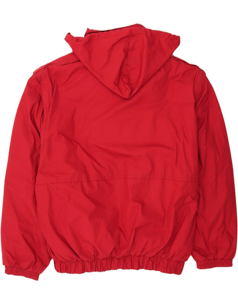 MC NEAL Mens Hooded Windbreaker Jacket UK 44 2XL Red Polyamide Vintage MC Neal and Second-Hand MC Neal from Messina Hembry 