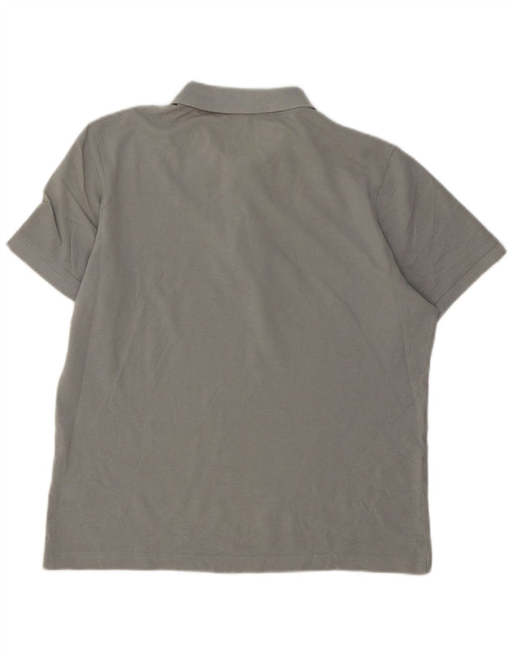 DACK'S Mens Polo Shirt Medium Grey Cotton
