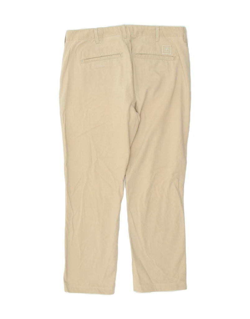 TIMBERLAND Mens Straight Chino Trousers W33 L26  Beige Cotton | Vintage Timberland | Thrift | Second-Hand Timberland | Used Clothing | Messina Hembry 