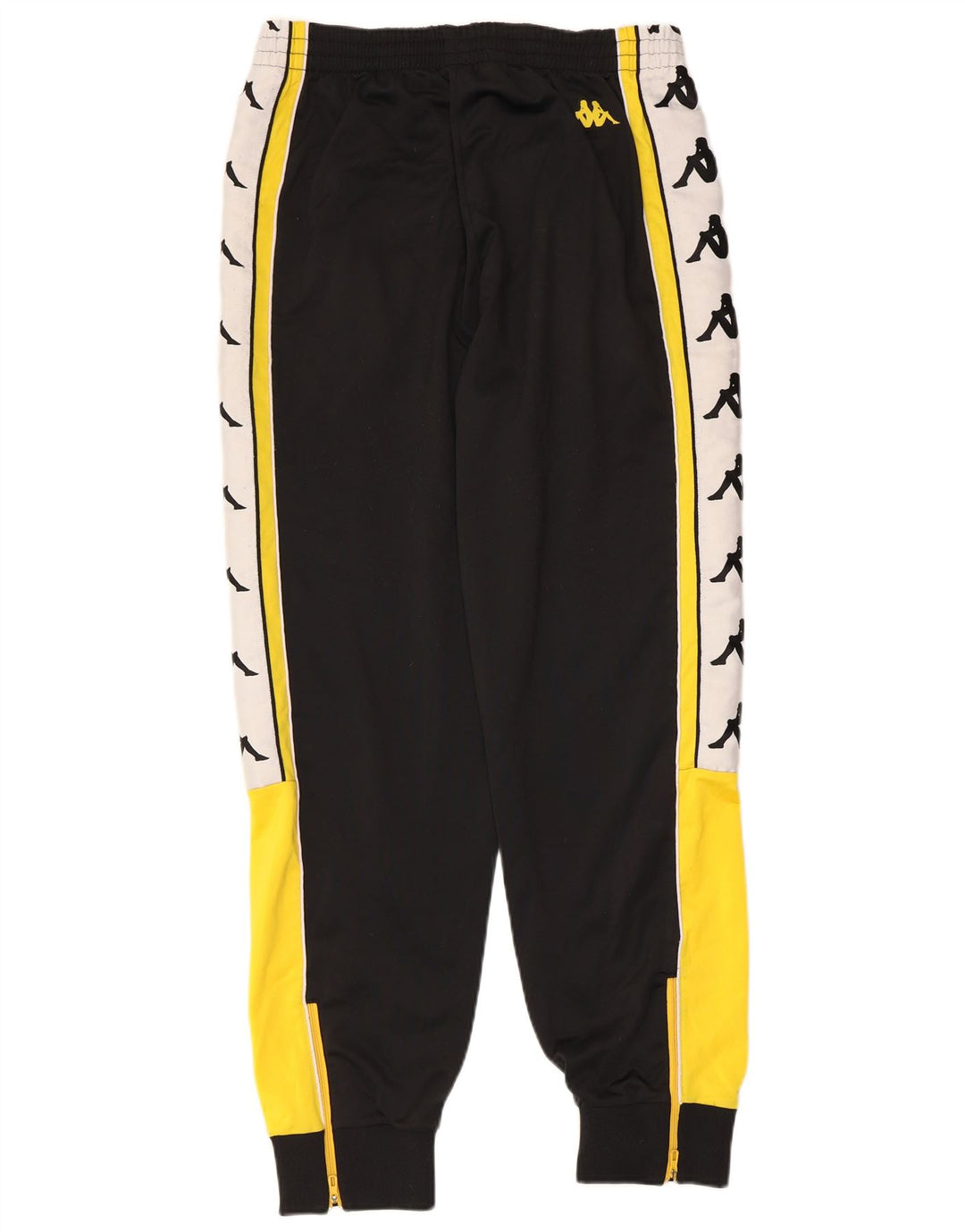 Kappa Mens Tracksuit Trousers Joggers Large  Black Colourblock Polyester