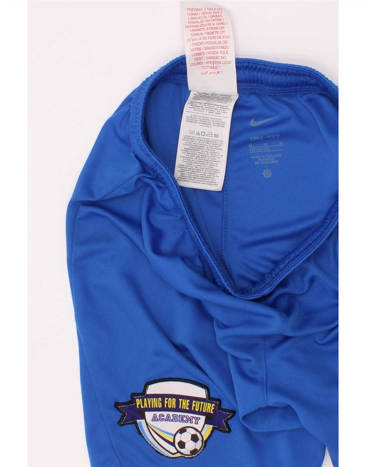 Nike Boys Dri Fit Graphic Sport Shorts 10-11 Years Medium Blue Polyester