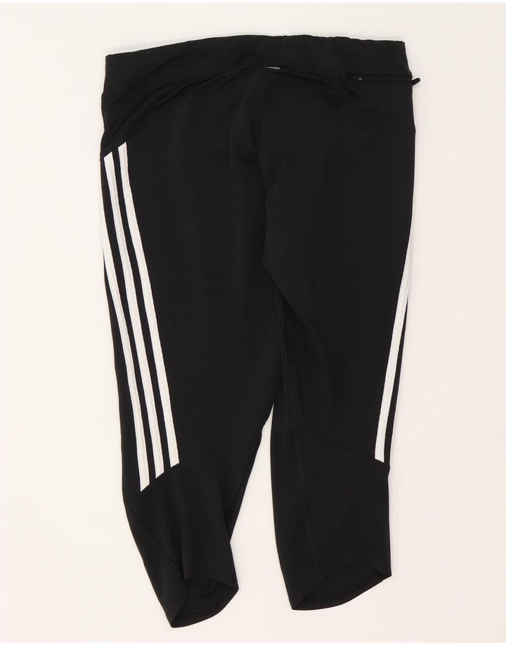 Adidas Womens Climalite Capri Leggings UK 16 Large  Black Polyester