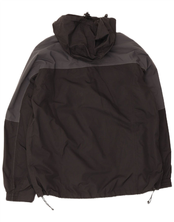 Mountain Warehouse Mens Windbreaker Jacket UK 36 Small Black Colourblock