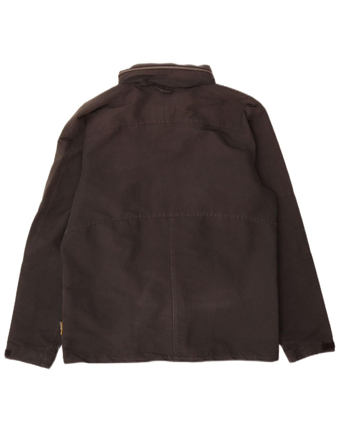 Jack Wolfskin Mens Hooded Rain Jacket UK 36/38 Medium Black Polyester