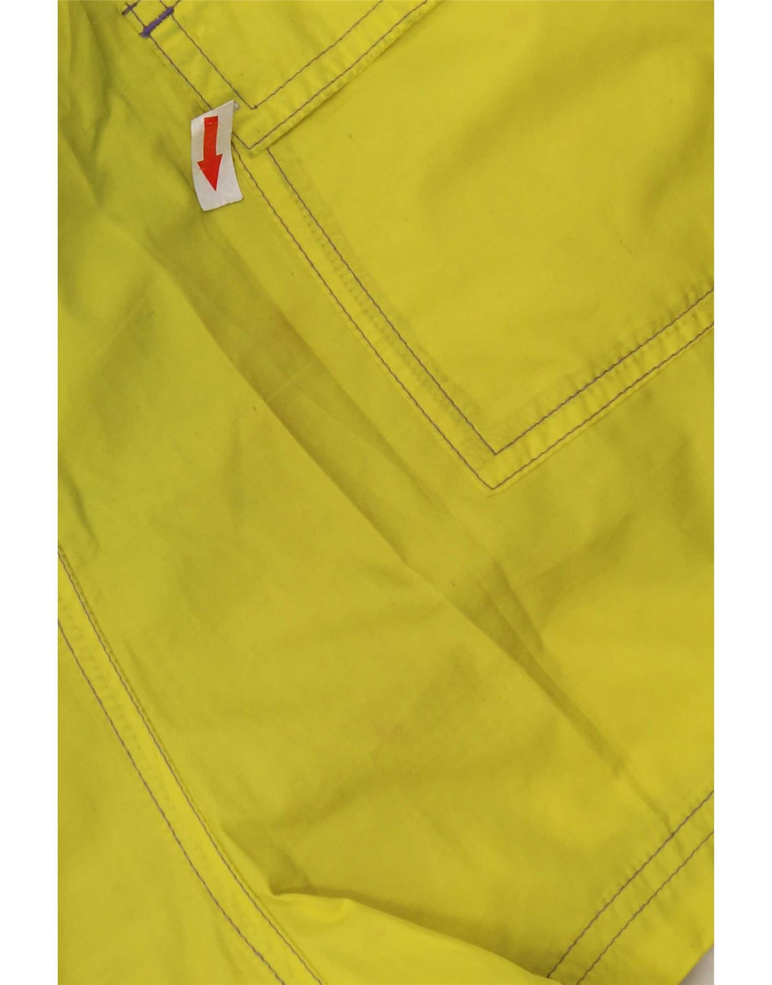 Calvin Klein Mens Graphic Swimming Shorts Large Yellow Polyester