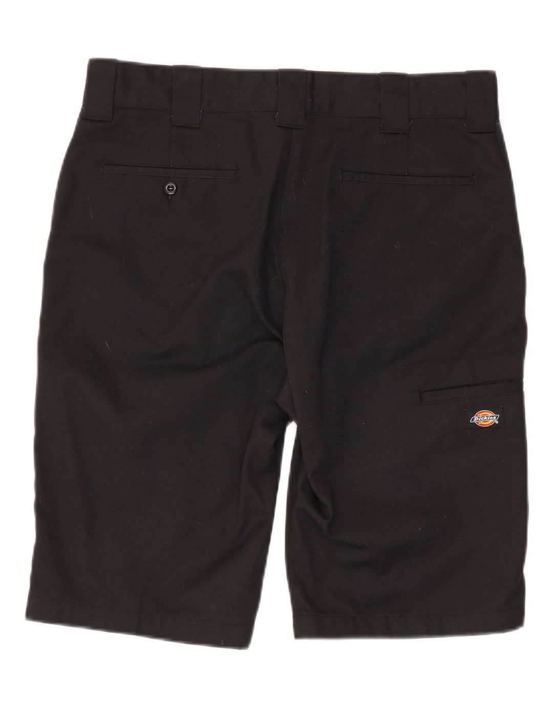 Dickies Mens Slim Fit Chino Shorts W34 Large Black Polyester