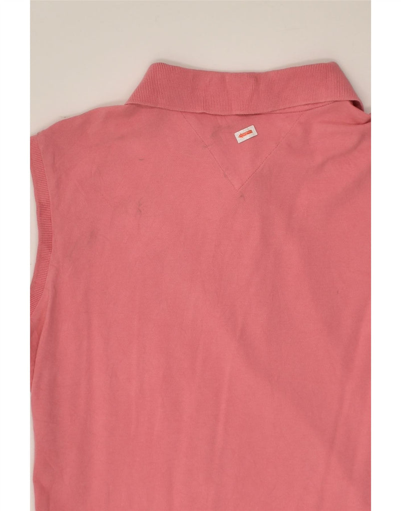 TOMMY HILFIGER Womens Sleeveless Polo Shirt IT 42 Medium Pink | Vintage Tommy Hilfiger | Thrift | Second-Hand Tommy Hilfiger | Used Clothing | Messina Hembry 