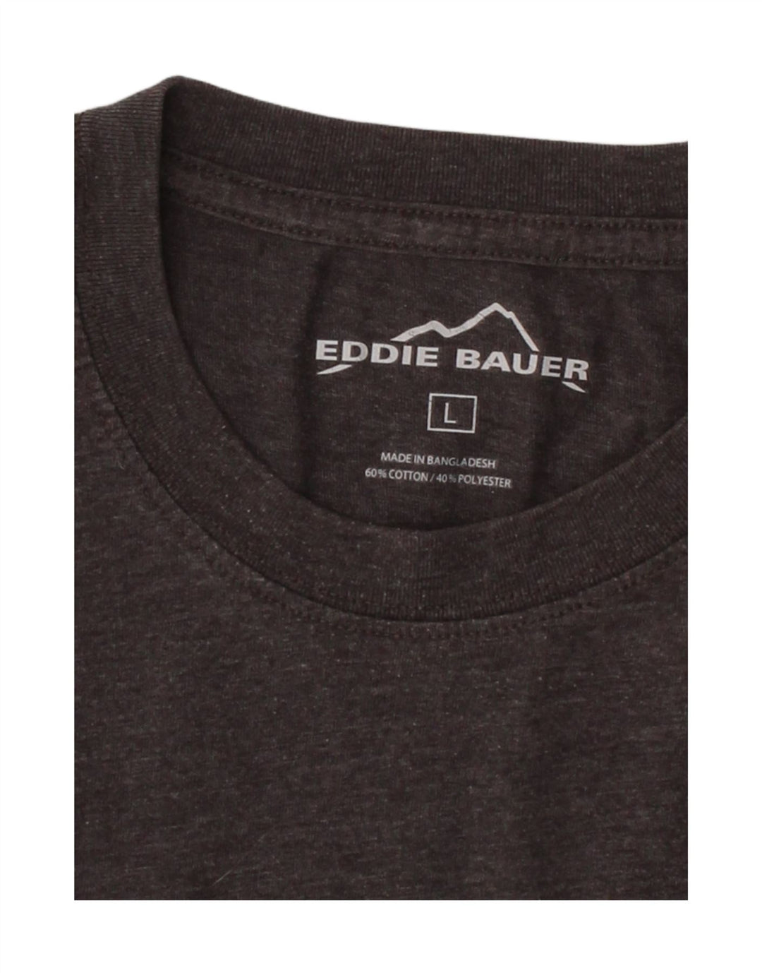 EDDIE BAUER Mens T-Shirt Top Large Grey Cotton Vintage Eddie Bauer and Second-Hand Eddie Bauer from Messina Hembry 