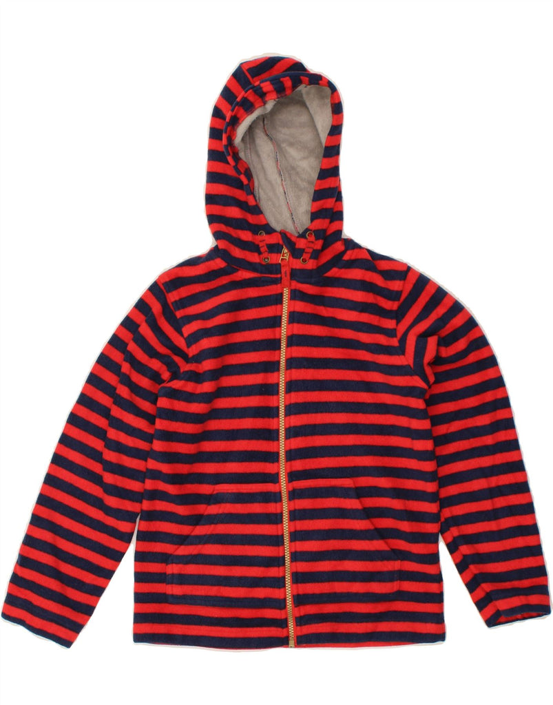 MOUNTAIN WAREHOUSE Girls Hooded Fleece Jacket 9-10 Years Red Striped Vintage Mountain Warehouse and Second-Hand Mountain Warehouse from Messina Hembry 