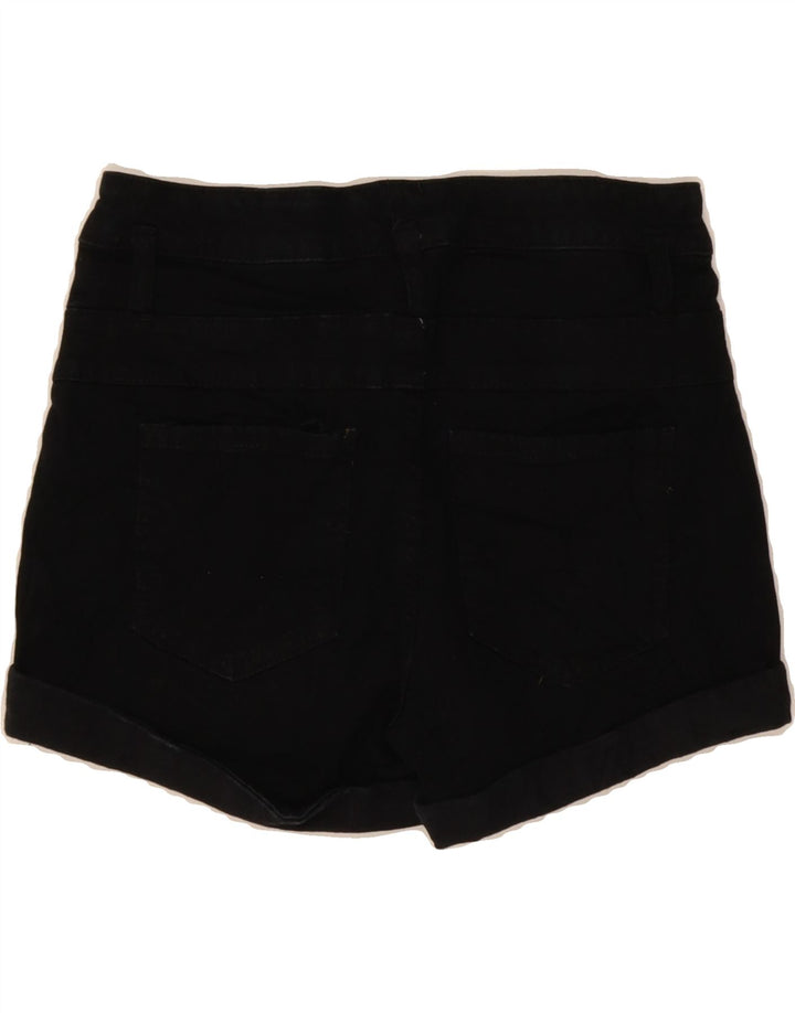 MOSSIMO Womens Super Strech High Waist Denim Shorts US 6 Medium W28  Black Vintage Mossimo and Second-Hand Mossimo from Messina Hembry 