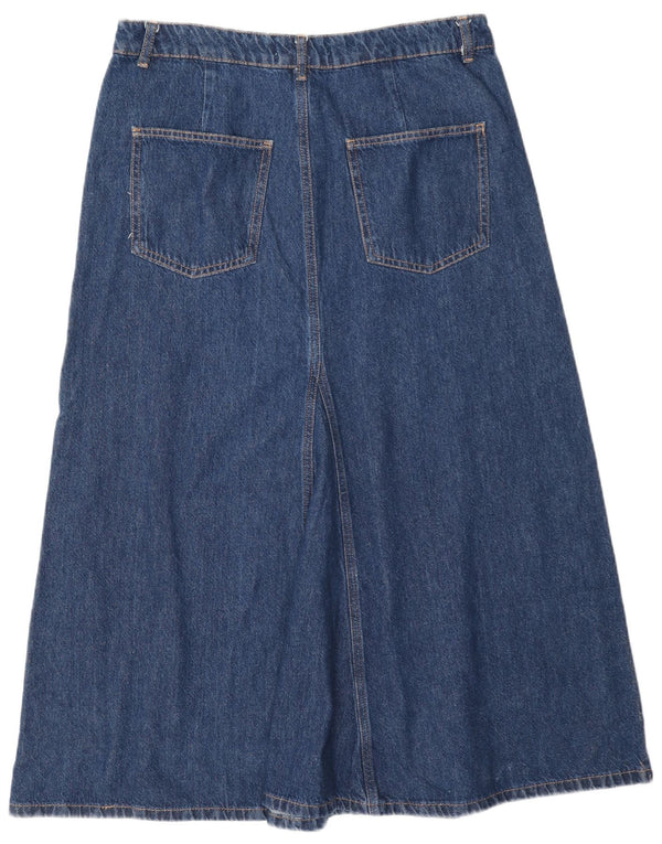 Zara Womens Denim Skirt Large W30 Blue