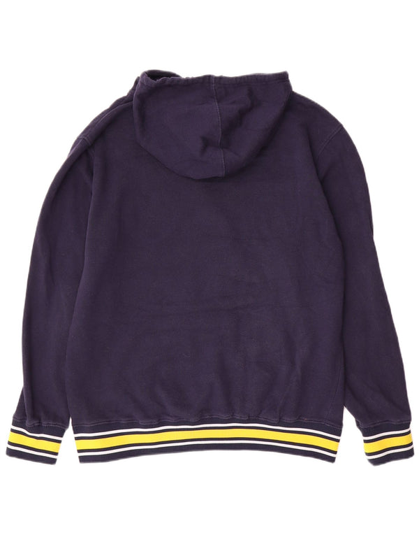 NBA Mens Indiana Pacers Graphic Hoodie Jumper Medium Navy Blue Cotton