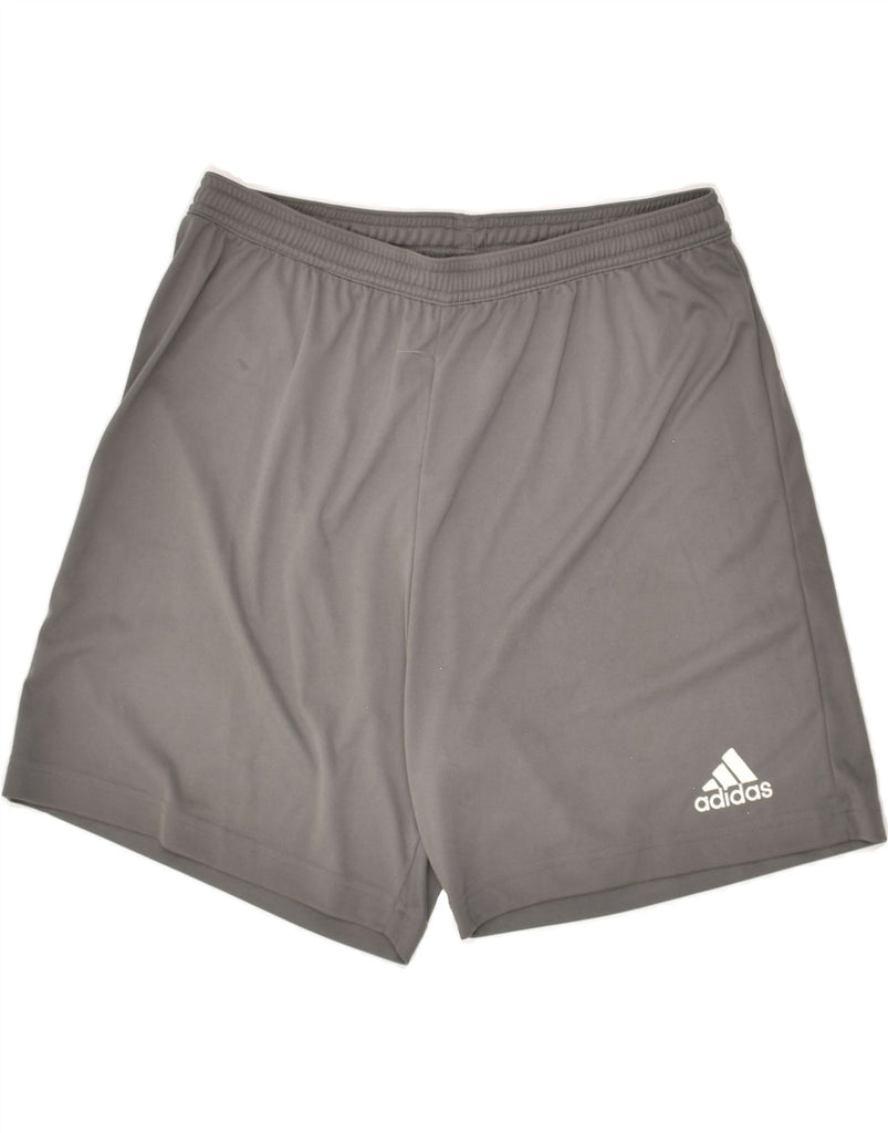 ADIDAS Mens Aeroready Graphic Sport Shorts Large Grey Polyester | Vintage Adidas | Thrift | Second-Hand Adidas | Used Clothing | Messina Hembry 