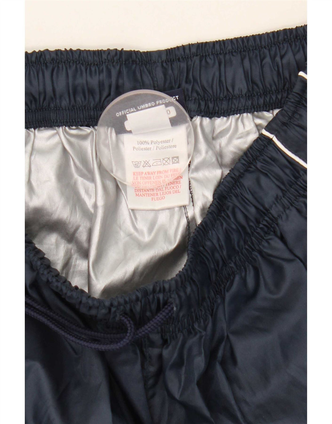 Umbro Mens Tracksuit Trousers Small  Navy Blue Polyester